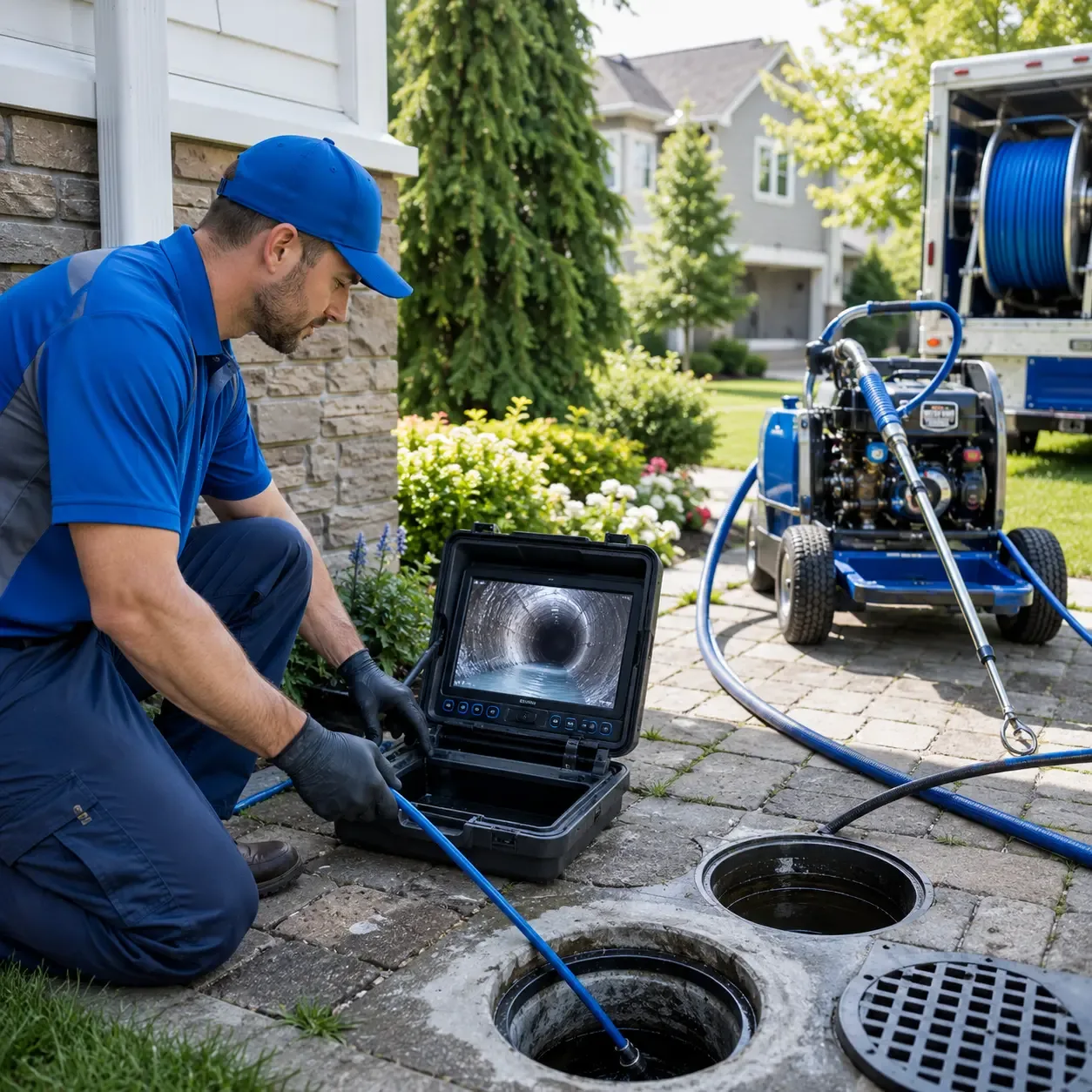 Outdoor drain cleaning professionals serving Lopez, PA
